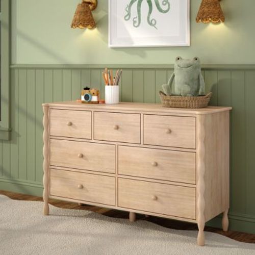 Jenny Lind 3 over 4 Drawer Dresser, Blonde