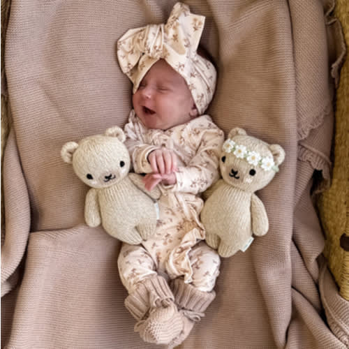 Frill Zip Romper | Paisley Coffee – Little and Fern