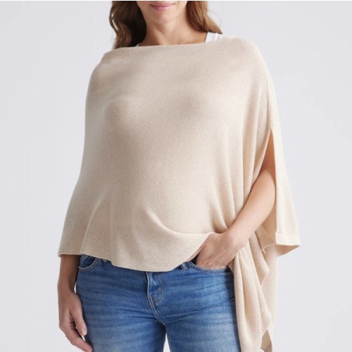 Lightweight Cotton Cashmere Nursing Shawl