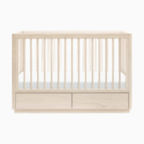 babyletto Bento 3-in-1 Storage Crib with Toddler Bed Conversion Kit - Washed Natural