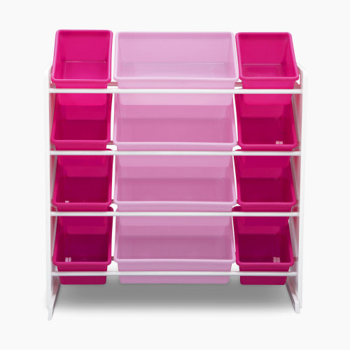 Delta Children Toy Storage Organizer - Bianca White/Pink