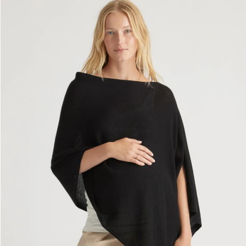 Lightweight Cotton Cashmere Nursing Shawl