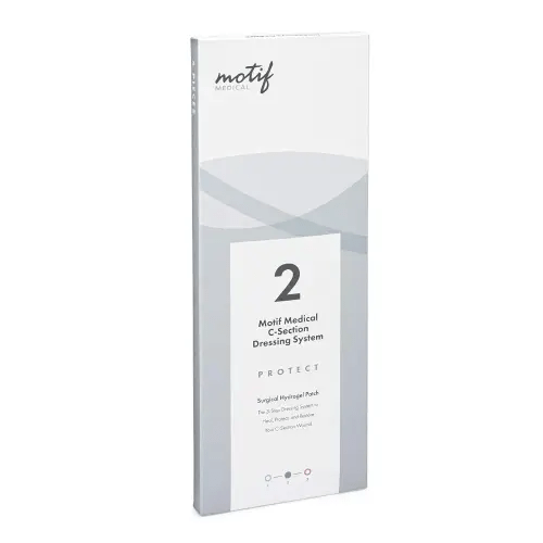 Motif Medical Stage 2 Protect C-Section Scar Strips - 3-Step Scar Care Wound Dressing to Heal, Protect & Restore - Scar Patches for Surgical Scars - Scar Tape Bandage for Postpartum Care (Pack of 5)