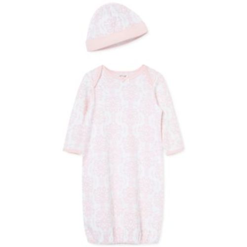 Baby Girls Sleep Gown and Hat, 2 Piece Set