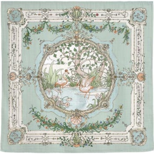Olive Tapestry Cotton Swaddle