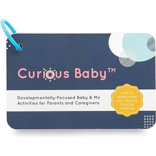 Curious Baby™ Award Winning 40+ Activities for Baby & Me (0-12 Months) | Developmentally-Focused and Stimulating Creative Playtime Ideas for Baby & Me | Includes Black/White High-Contrast Cards