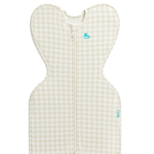 Swaddle Up™ 1.0 TOG Cotton Tan Houndstooth