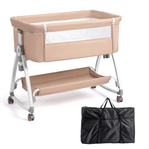 JOYMOR 3 in 1 Baby Bedside Bassinet