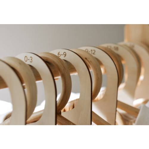 Wooden Baby Closet Dividers/ 7 Piece Closet Age Organizer/ - Etsy