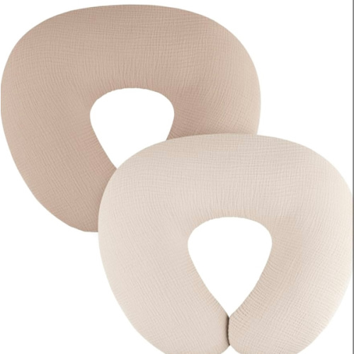 2-Pack Muslin Nursing Pillow Covers, Breathable 100% Cotton Breastfeeding Pillow Slipcovers for Standard Nursing Pillows, Soft Covers for Baby Girls and Boys with Zipper