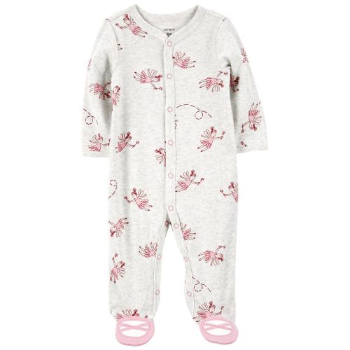 Baby Ballet Snap-Up Cotton Blend Sleep & Play Pajamas - 3M