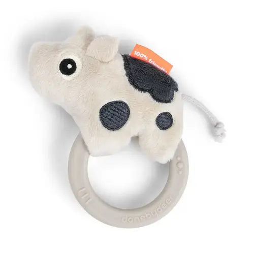 Done by deer Sensory With Teether Dotti rattle Beige | Kidinn