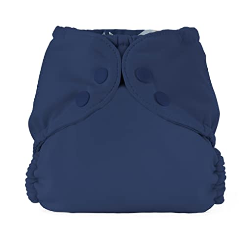 Esembly Cloth Diaper Outer, Waterproof Swim Cloth Diaper Cover, Leak-Proof and Breathable Layer Over Prefolds, Flats or Fitteds, Reusable with Snap Closure - Size 2 (18-35lbs), Ink