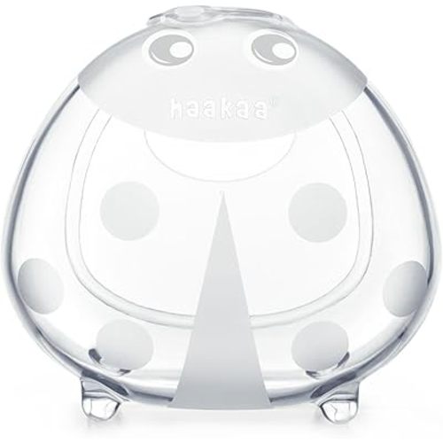 haakaa Ladybug Silicone Breast Milk Collector - Reusable Breast Shells | Wearable Nursing Cups | Breastmilk Saver,Leak Catcher for Pumping,Breastfeeding Moms,Protect Sore Nipples-5 oz/150 ml,1pc