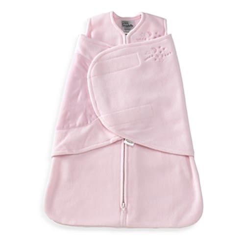 HALO® SleepSack® Newborn Multi-Way Micro-Fleece Swaddle in  - Pink