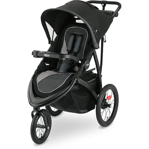 Graco FastAction Jogger LX Stroller, Convenient One-Hand Fold, Infant Car Seat Compatible, Redmond