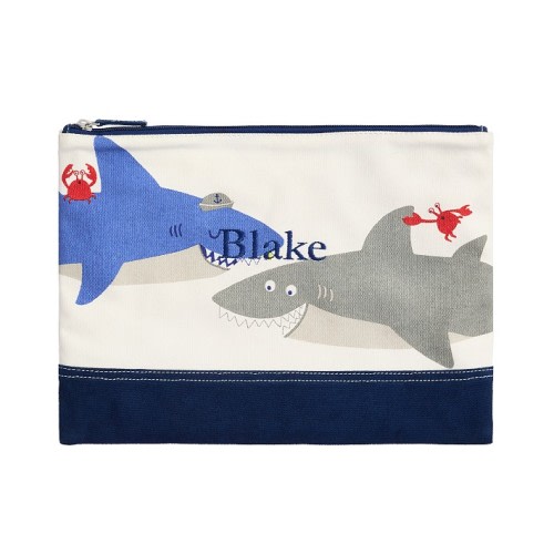 Nautical Shark Canvas Wet Dry Bag