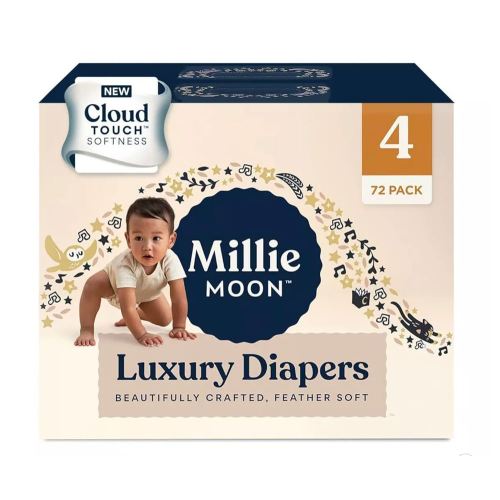 Diapers Sizes 1-6 Luxury Diapers COUCHES DE Luxe (Choose Size) (Size 4-72 Diapers (22lbs-33lbs))