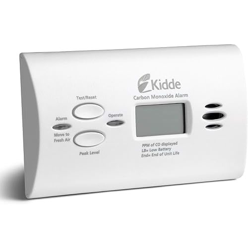 Kidde Carbon Monoxide Detector, AA Battery Powered CO Alarm with LEDs, Test-Reset Button, Low Battery Indicator, Portable