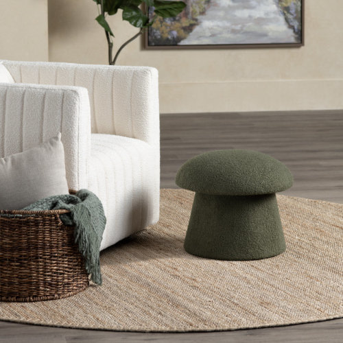 Mercer41 Mushroom Ottoman W/ Storage & Reviews | Wayfair