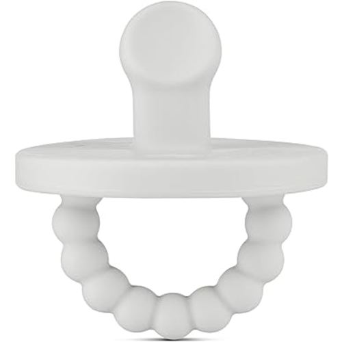 Ryan & Rose Cutie PAT Pacifier Teether (Slant, Grey)