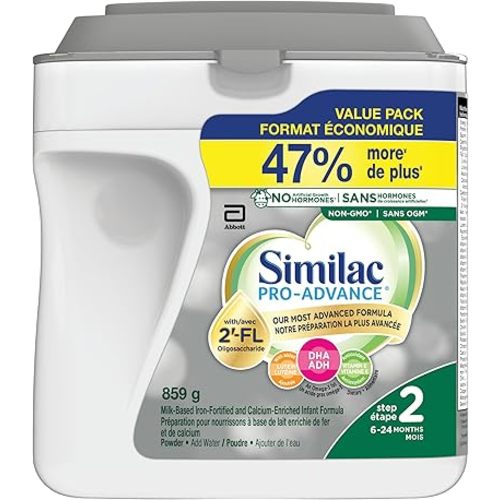 Similac Pro-Advance Step 2, Baby Formula, Our Closest Formula to Breast Milk with 2’-FL, Easy To Digest, 6-24 Months, Powder, 859 g