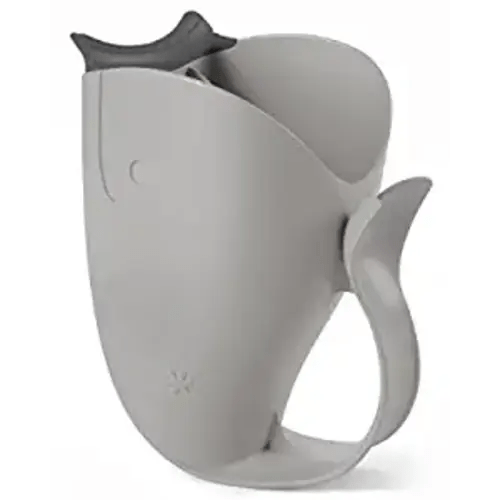 Skip Hop Baby Bath Rinse Cup, Moby Tear-free Waterfall Rinser, Grey - Bath Rinser Grey