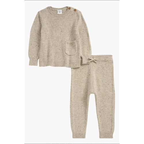 Nep Sweater & Joggers Set / 3M (beige oatmeal)