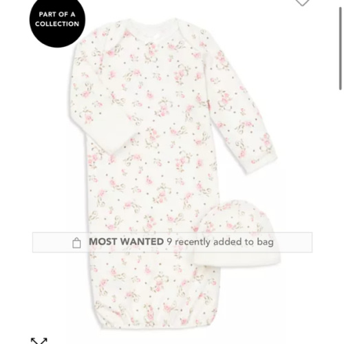 Girls' Rose Gown & Hat Set - Baby