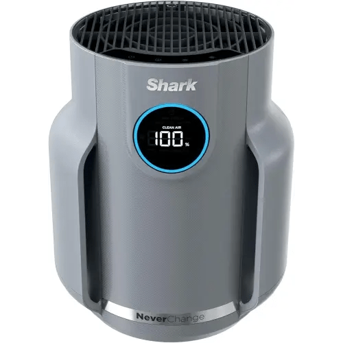 Shark NeverChange Air Purifier Compact Pro with Long-lasting HEPA Exceeding Filtration, For Pet Dander, Dust, Smoke, Allergens, Up to 250 sq. ft. for Bedroom, Home Office, Dorm, HP071BRN (2025)