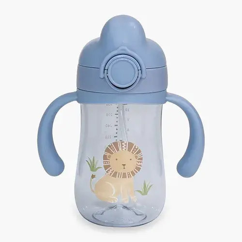 Little Rawr Weighted Straw Sippy Cup - Safari | Baby Bunting AU