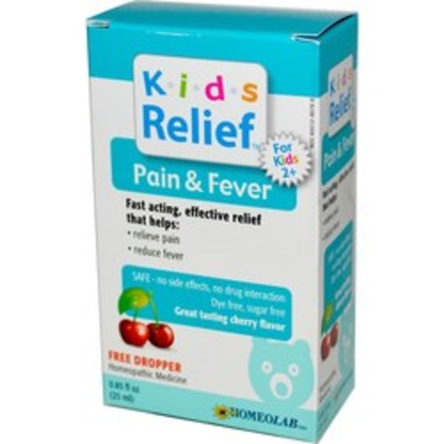 Homeolab USA Kids Pain  Fever Relief - 0.85 fl oz - eVitamins.com