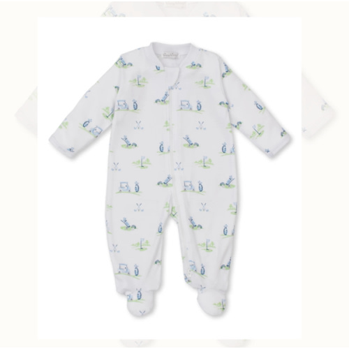 Fairway Foursome Blue Zip Footie