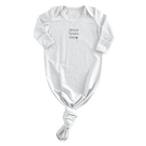 Jesus Loves Me, Knotted Baby Gown