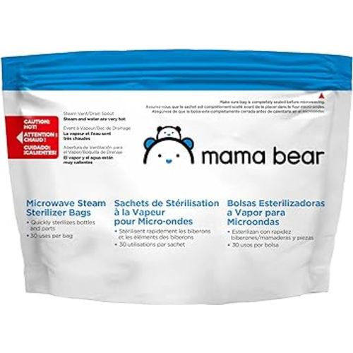 Amazon Brand - Mama Bear Sterilizer Bags, 10-count