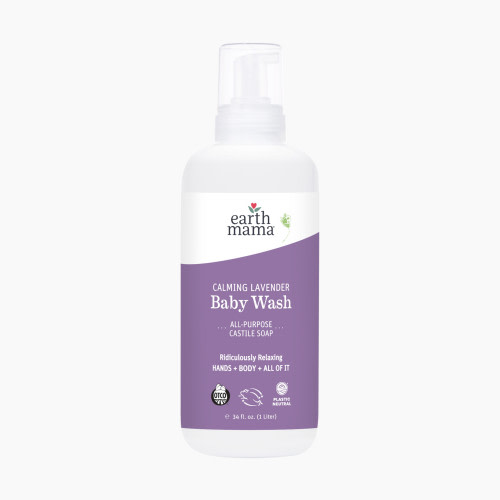 Earth Mama Calming Lavender Baby Wash - Calming Lavender, 34 Fl Oz