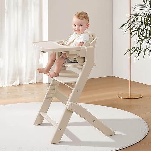 Whole Body Washable Baby High Chair, Growth with Me for 6 Months to Life Family - Adjustable and Convertible High Chair for Babies and Toddlers- Up to 220 Lb -Portable and Easy Operation