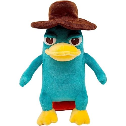 Perry The Platypus Plush, Platypus Plush Toy for Cartoon Fans Gift,Beautiful Platypus Stuffed Plushies Doll,Soft Stuffed Pillow for Kids' Room Decor