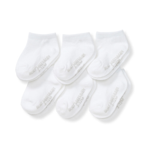 Solid Organic Cotton Baby Ankle Socks 6 Pack – Burt's Bees Baby