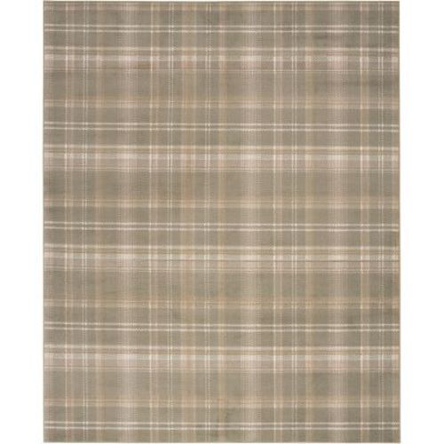 Nourison Grafix 7' x 10' Olive Farmhouse Indoor Rug