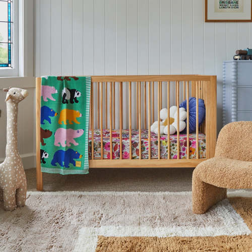 Fraser Coastal Cot - Natural | Nursery Furniture