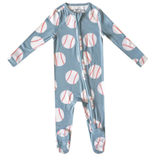 Zip-Up Footie Pajama - Slugger
