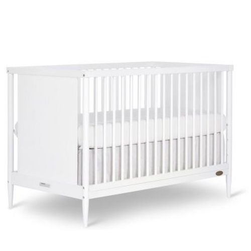 Dream On Me Clover 4-in-1 Modern Island Crib With Rounded Spindles In Olive