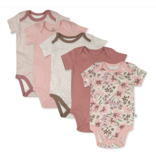 5-Pack Organic Cotton Short Sleeve Bodysuits | Honest Baby Clothing