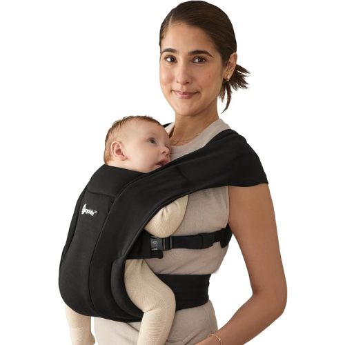 Ergobaby Embrace Newborn Baby Carrier for Infants 0-12 Months (7-25 lbs)