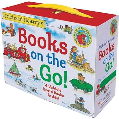Richard Scarry's Books on the Go: 4 Board Books Board book – April 25, 2006
