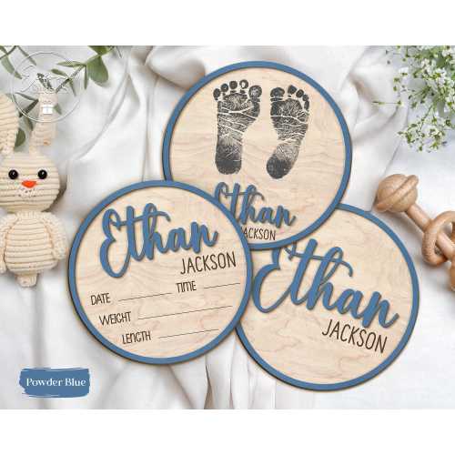 Baby Announcement Sign, Baby Boy Girl Birth Stats Sign, Birth Announcement Gift, Custom Newborn Stats, Baby Name Sign, Hospital Name Sign
