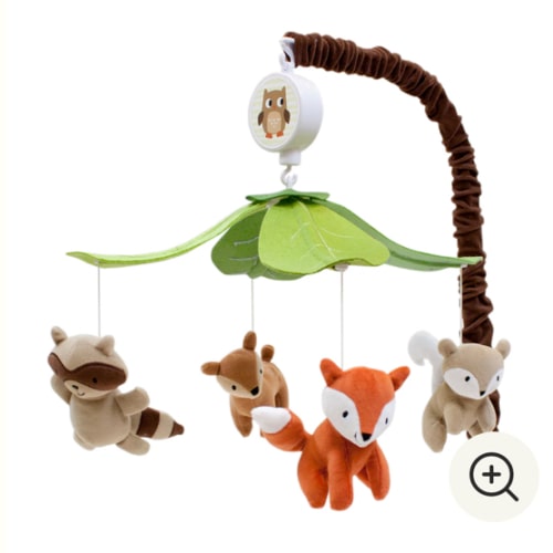 Woodland Tales Multicolor Forest Animals Musical Baby Crib Mobile – Lambs & Ivy