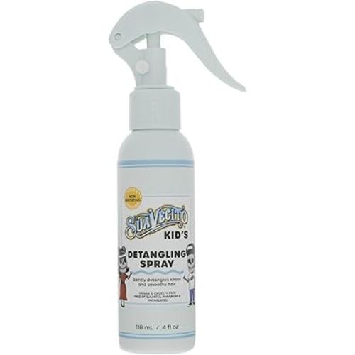 Suavecito Kid's Detangling Spray 4 oz - Nourishing & Gentle Plant Based Detangler, Calming Chamomile Scent - Free of Sulfates, Parabens, and Phthalates - Cruelty Free