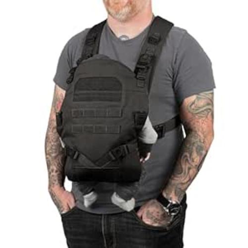 Amazon.com : TBG - Mens Tactical Baby Carrier for Infants and Toddlers 8-33 lbs - Compact (Black) : Baby